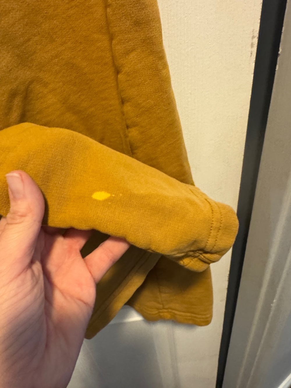 FP Movement by Free People Mustard Wide Leg Drawstring Pants- Flawed - Picture 5 of 6